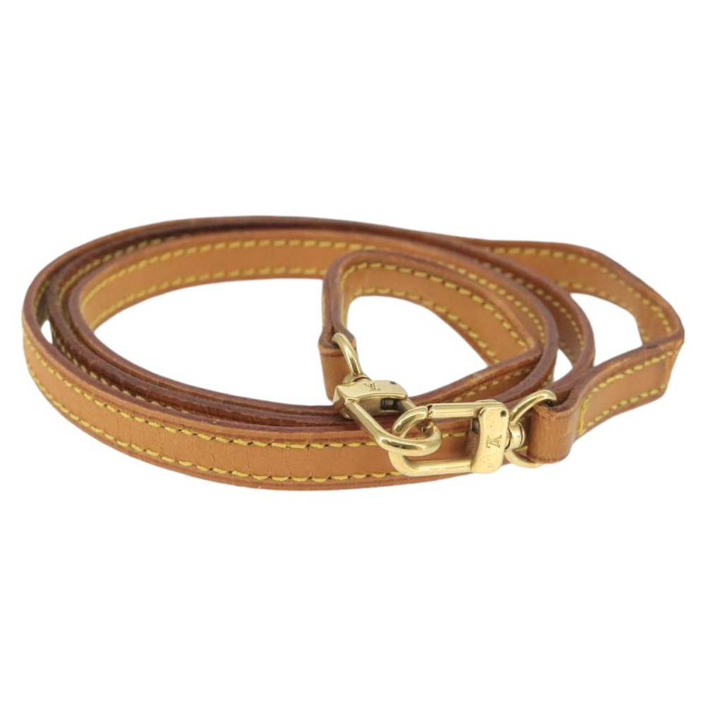 LOUIS VUITTON Shoulder Strap Leather 46.9"" Beige LV Auth ar12885 - Picture 2 of 8